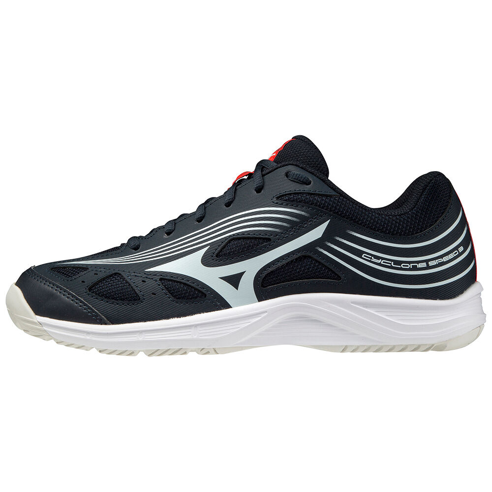 Mens Mizuno Cyclone Speed 3 Volleyball Shoes Black/Blue/Red Philippines (KRIQDT254)